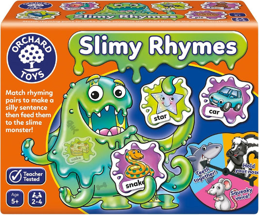 Orchard Toys Slimy Rhymes Educational Game - Helps Teach Rhyming Words, Literacy, Age 5 Years +