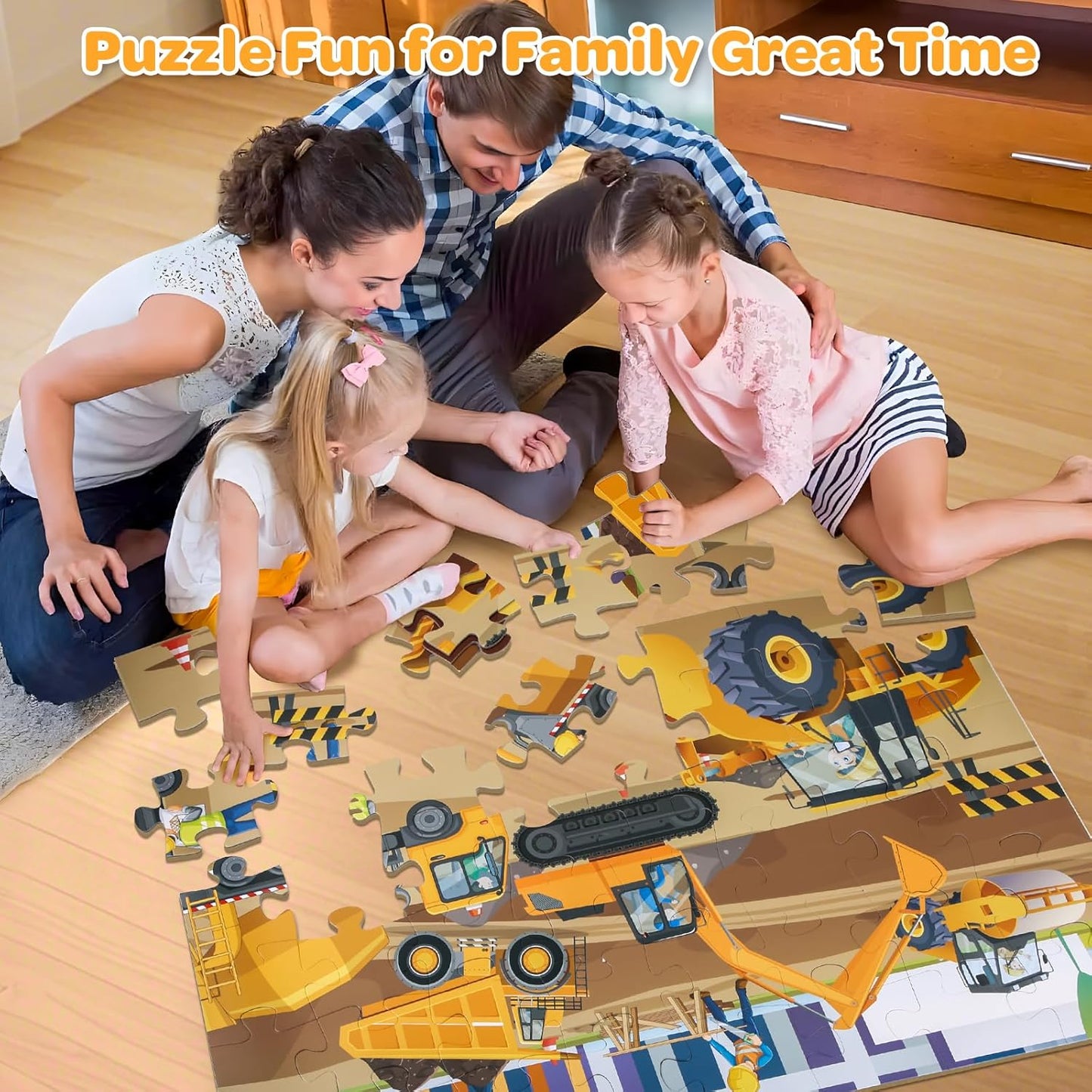 Jumbo Floor Puzzle for Kids, 48 Pieces Large Solar System Jigsaw Puzzles for Kids 3 4 5, Toddler Learning Preschool Educational Toys for 4-8, Birthday for Boys Girls