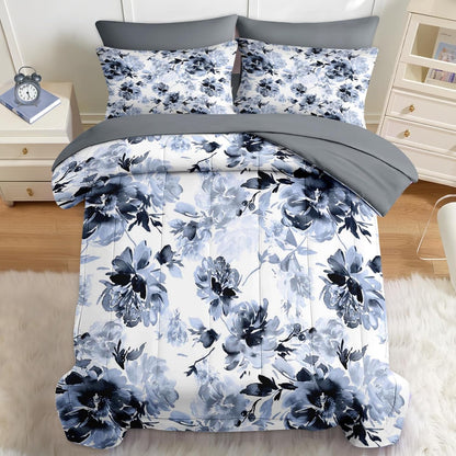 Nesker Comforter Set Twin Size, Science Lab School 5 Pcs Bedding for Kids and Adults, Medical University Chemistry Bed Sheet Sets with Fitted Sheet Pillowcase & Sham