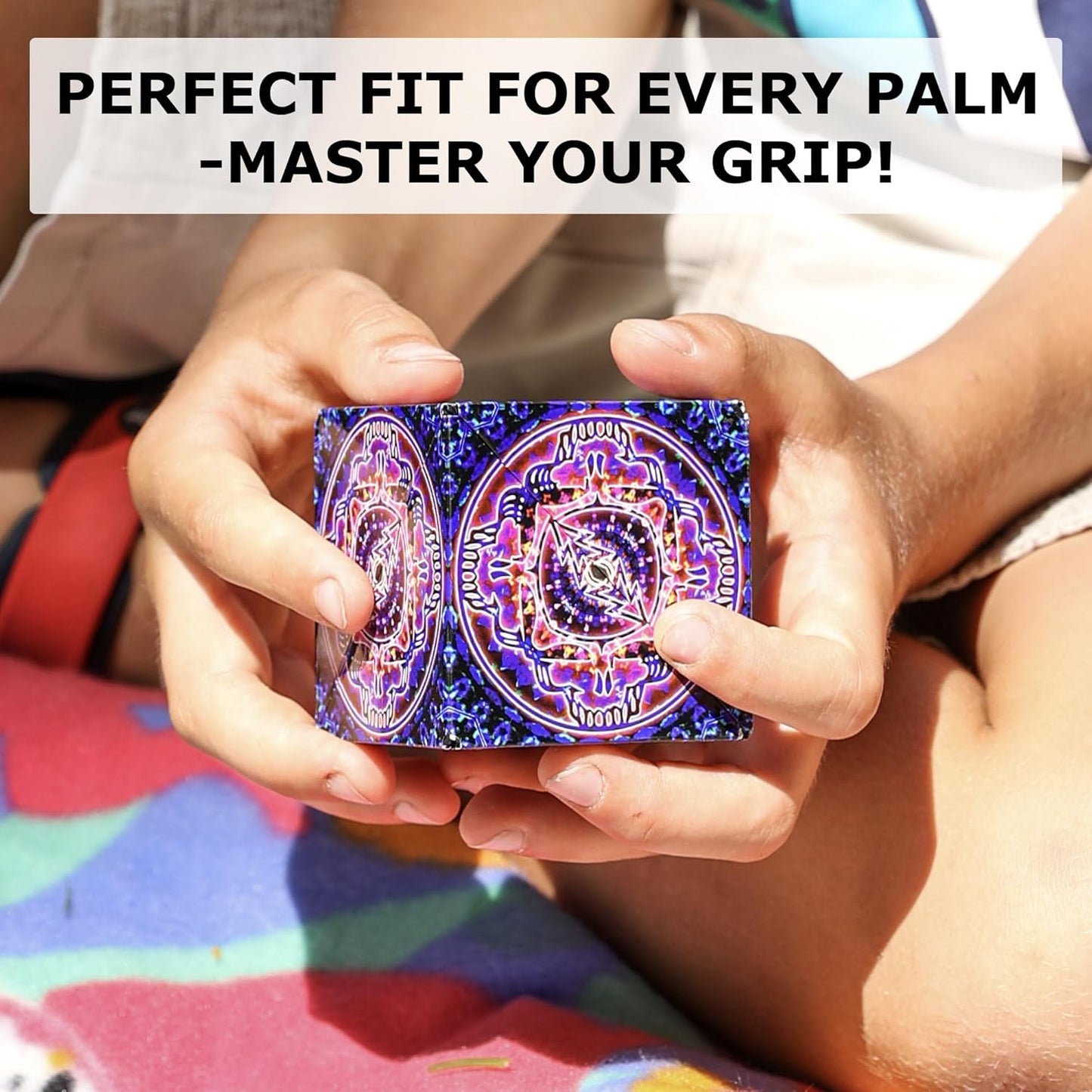 Shashibo Shape Shifting Box - Award-Winning STEM Fidget Toy with Ultra Strong Magnets - Puzzle Cube Transforms Into 100+ Shapes, Perfect Sensory Gift for Kids, Teens, and Adults (Blue Planet)