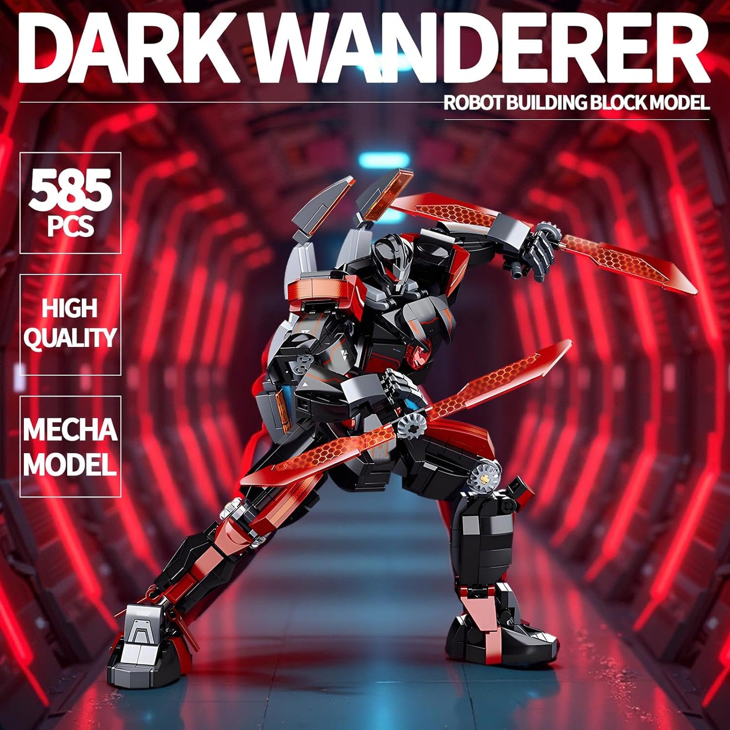 Ice Warrior Mech Building Blocks Sets Transforming Mech Robot Building Kits Mech Action Figures Model Toys Gift for Adults Kids Teens 561 PCS