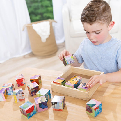 Melissa & Doug Disney Princess Wooden Toy Cube Puzzle Blocks for Boys and for Girls 3+ - FSC Certified