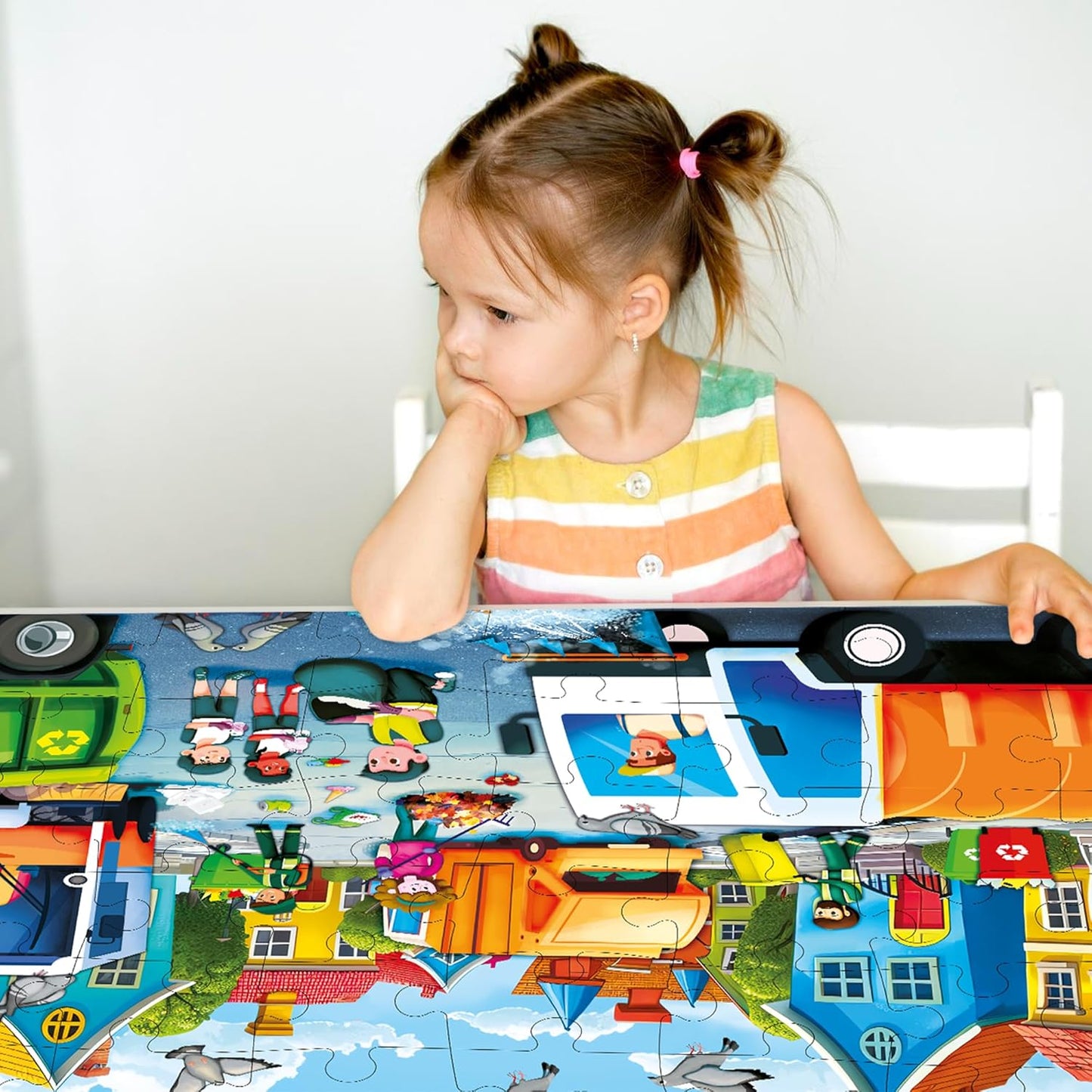 QUOKKA Giant Floor Puzzle for Kids Ages 4-6 – 2x3 Feet Extra-Thick 48 Pieces Toddler Puzzle Ages 3-5 – Construction Educational Activity for Boys Girls – Premium Box with Sturdy Handle & Magnetic