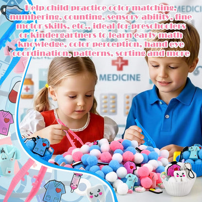 270 Pcs Numbers and Letters Sensory Bin Items Back to School Counting Sorting Sensory Bin Filler Fine Motor Numbers and Letters Geometric Figure Counts for Easter Spring Summer Sorting