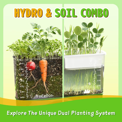 Root Viewer Science Kit for Kids – Grow Your Own Plant STEM Toy & Gardening Kit for Ages 6-12 – Educational Gift for Boys & Girls with Soil, Hydroponics, Journal & Stickers