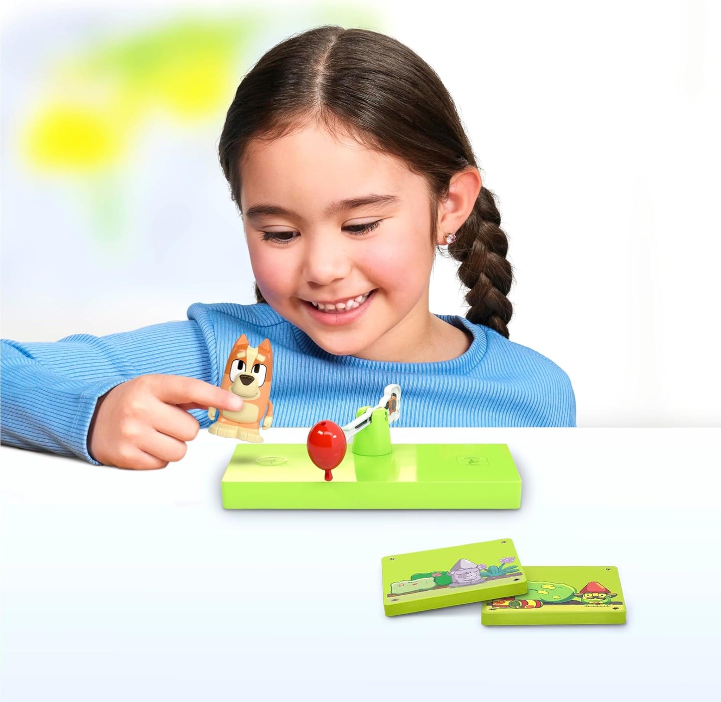 Tile Town Bluey Heeler Family Home 52-Piece Magnetic Tile Playset, Interactive STEM Magnetic Tiles Toys, Includes Bluey & Bingo Figures, Action Tiles