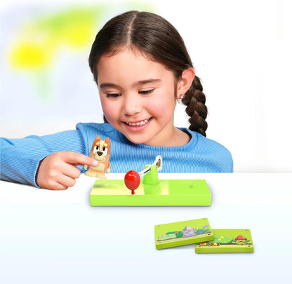 Tile Town Bluey Heeler Family Home 52-Piece Magnetic Tile Playset, Interactive STEM Magnetic Tiles Toys, Includes Bluey & Bingo Figures, Action Tiles