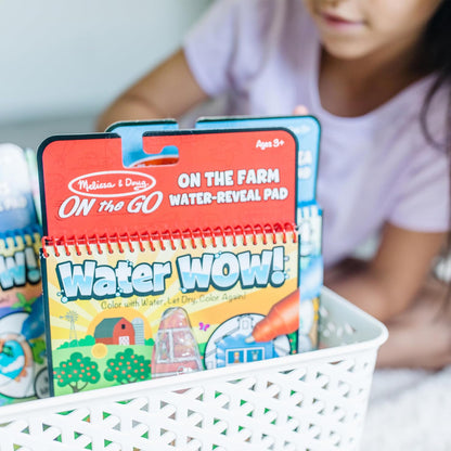 Melissa & Doug Water Wow! Reusable Water-Reveal Activity Pad 2-Pack - Vehicles, Animals Travel Toys, Party Favors, Mess Free Coloring Books for Kids Ages 3+ - FSC Certified