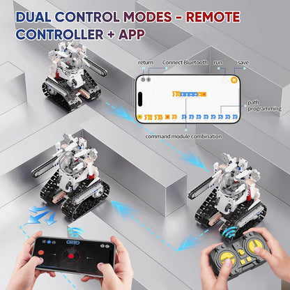 5 in 1 STEM RC Robot Building Kit for Boys, APP & Remote Control Erector Set RC Toys for Kids Blocks 419 Pcs, DIY Build Science Educational Gift for Age 6 7 8 9 10 11 12+ Boys & Girls