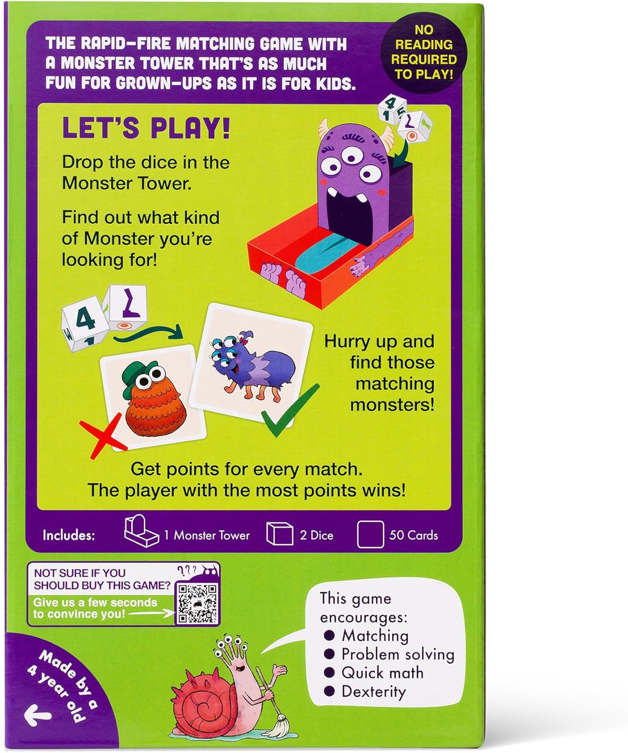 Exploding Kittens Monster Match – Matching Dice Game for Kids Ages 4+– 2-6 Players – Fun Family Game Night-Creative Kids Game