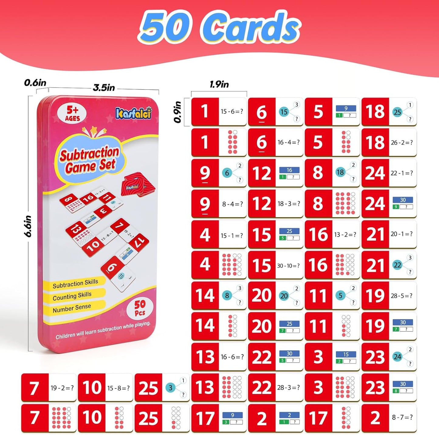 Kasfalci Multiplication Dominoes Set,Math Manipulatives Games for Kids,Counting Toy,Learning Games,Preschool Learning Activities,Homeschool Supplies,Kindergarten Classroom Must Haves,1st 2nd 3rd Grade