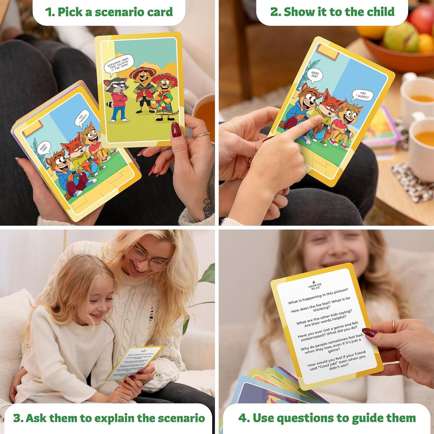 Who What Why Emergency & Safety Conversation Cards for Kids – Social Skills & Critical Thinking Game – Safety Awareness, Decision-Making & Communication Cards, Speech Therapy & SEL Tool, Ages 4+