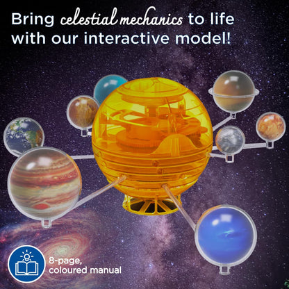 Thames & Kosmos Orbiting Solar System STEM Kit | Build a Rotating Solar System Model | Planets Revolve Using a Windup Motor | Explore Gear Ratios | Science Fairs | Difficulty Level: Intermediate Small