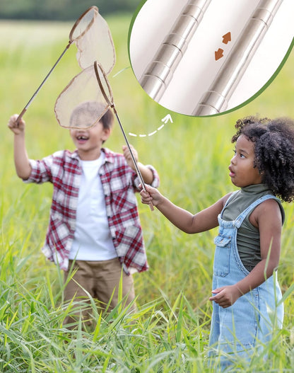 ROBUD Bug Catcher for Kids, Bug Catcher Kit with Bag Kit, Outdoor Exploration Set for Camping, Montessroi Toy for Kids Coming Closer to Nature，WRP07