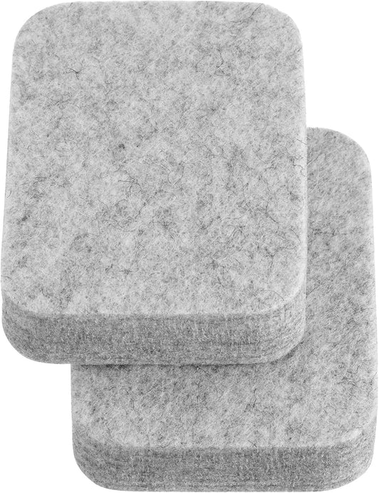 Amylove 4 Pcs Needle Felting Pad Needled Felting Mat Wool Supplies Thick Firm Base Woolen Block for Beginners Crochet Knitting Projects Kit Tool, Gray (8 x 10 x 1 Inch)