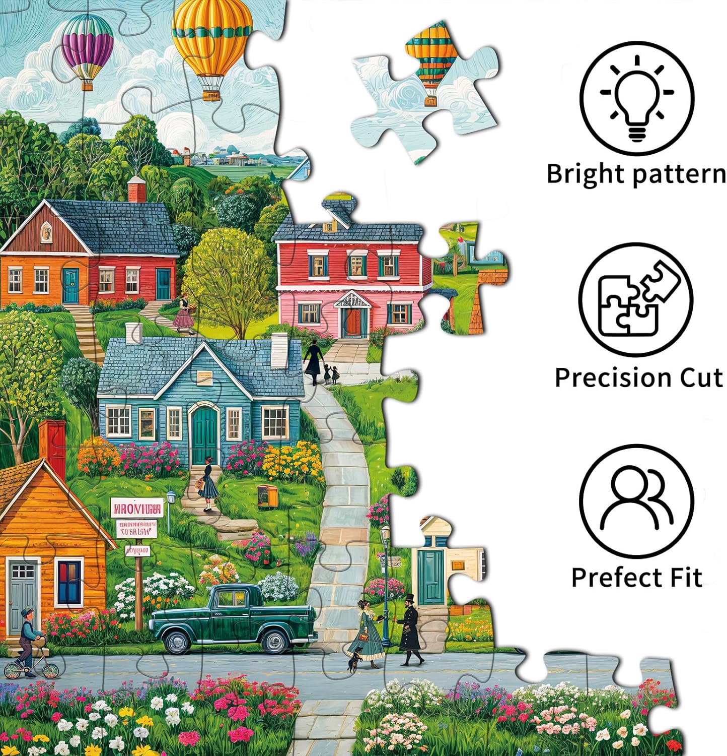 Puzzles for Adults 1000 Pieces,Seaview Campground Jigsaw Puzzle with 1:1 HD Poster, Perfect Interlocking No Dust, Stress Relief Ideal Gift for Family Games