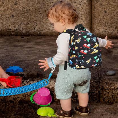 Accmor Toddler Backpack Leash, Mini Child Backpack with Anti Lost Wrist Link, Cute Kids Backpack Leash Walking Harness for Outdoor Travel, Small Excavator Backpack Tether for Baby Boys Girls Ages 1-3