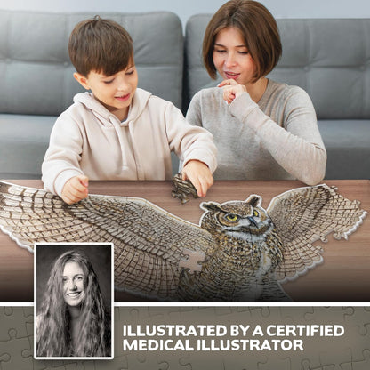 Bullfrog Animal Anatomy Floor Puzzle | 100-Piece Double Sided Jigsaw Puzzle | Large-Sized, Over 4 Feet Scientifically Accurate Illustration of Frog - Fun and Educational Toy for Kids, Toddlers