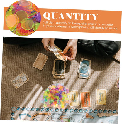 300pcs Bingo Counting Chips Markers for Gaming Parties Educational Activities Lightweight Convenient Bingo Game Props for Family Fun