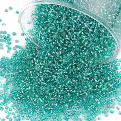 10100 Pcs Size 11/0 Glass Seed Beads, 2 mm Dark Green Small Mini Spacer Loose Pony Beads for Jewelry Making and DIY Crafts - Colors B