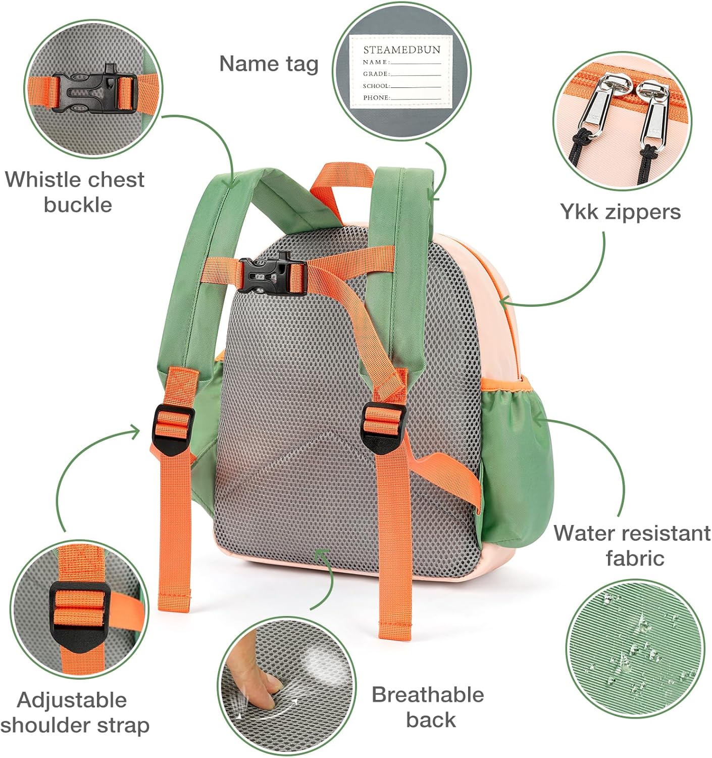 STEAMEDBUN Backpack Leash for Toddlers 1-3: Baby Backpack with Leash for Boys Girls - Anti-Lost Harness for Walking