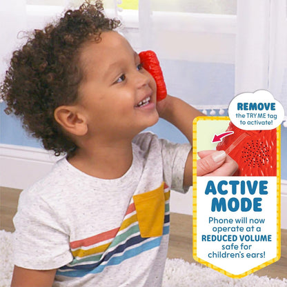 Sesame Street Learn with Elmo Pretend Play Phone, Learning and Education, Easter Basket Fillers, Gifts, Presents, Kids Toys for Ages 2 Up by Just Play, Kids Toys for Ages 2 Up by Just Play