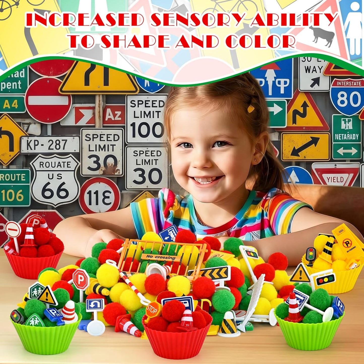270 Pcs Numbers and Letters Sensory Bin Items Back to School Counting Sorting Sensory Bin Filler Fine Motor Numbers and Letters Geometric Figure Counts for Easter Spring Summer Sorting