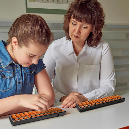 Yellow Mountain Imports Digit Standard Abacus 10.5 Inches - Professional 17 Column Soroban Calculator (Functional and Educational Learning Tool)