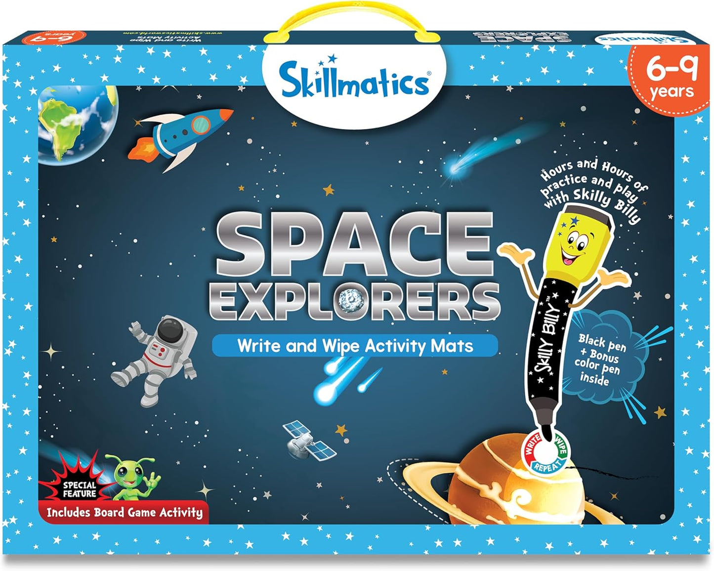 Skillmatics Educational Game - Dots & Mazes, Reusable Activity Mats with Dry Erase Marker, Gifts, Travel Toy, Ages 3 to 6