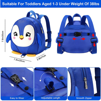Accmor Toddler Harness Backpack Leash, Cute Dinosaur Backpacks with Anti Lost Wrist Link, Cute Mini Child Backpack Wristband Tether Strap and Protection Leashes for Boys Girls Aged 1-3 Years