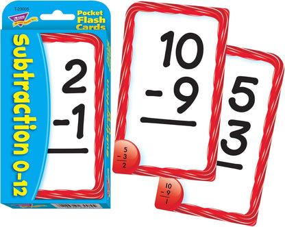 Trend Enterprises: Math Skill Drill Flash Cards, Addition 0-12, Self-Checking Cards to Practice and Master, Great for Skill Building and Test Prep, 91 Cards Included, Ages 6 and Up
