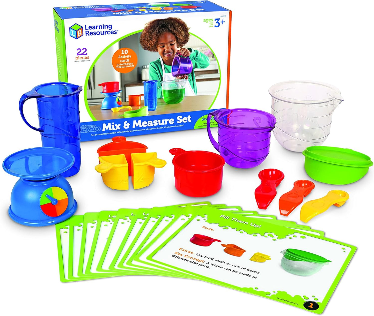 Learning Resources Mix And Measure Activity Set, Experiment Mixing Tools, 22 Pieces, Ages 3+