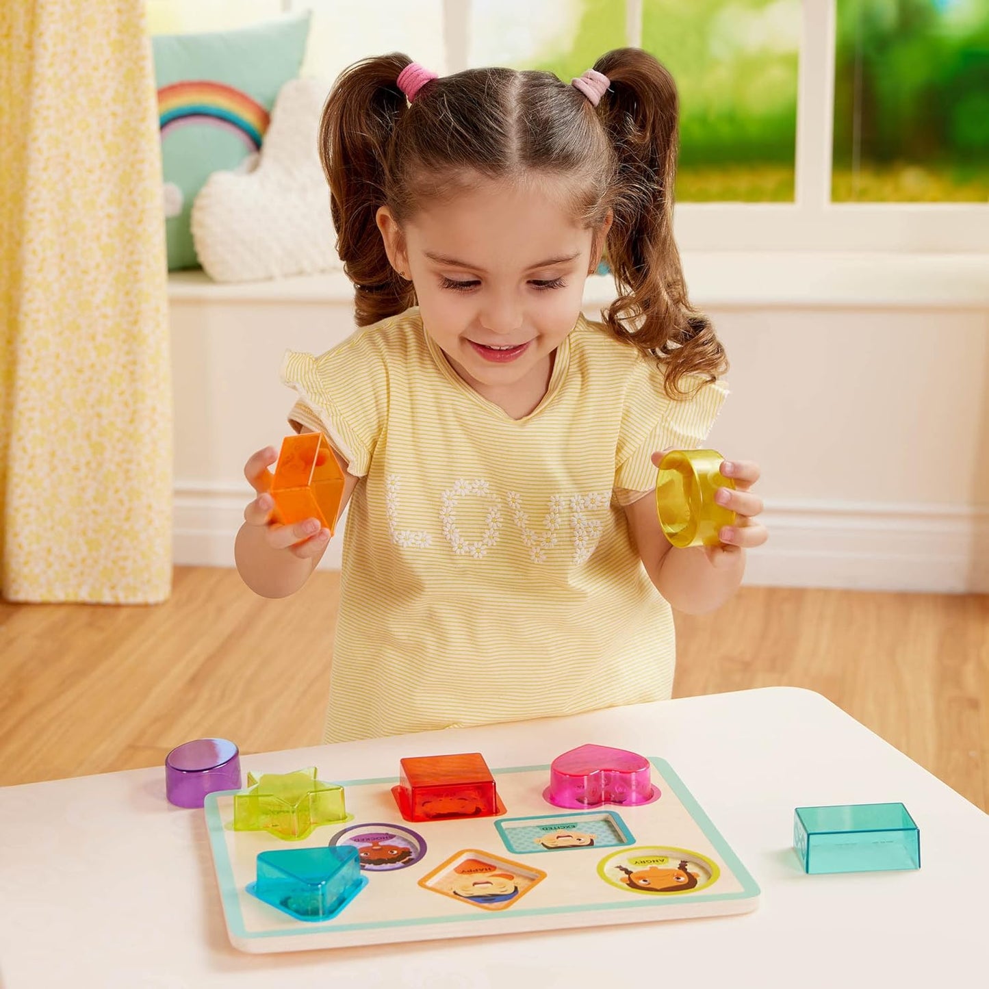 B. toys – Peek & Explore – School BusChunky Puzzle for Toddlers,Educational & Developmental Toys for Kids – 2+ Years