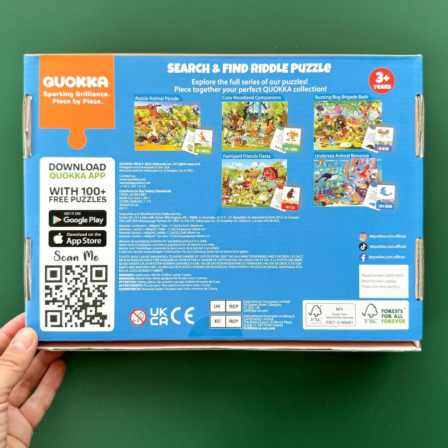 United States Puzzles for Kids Ages 4-6 - 70 Pcs USA Map Kids Puzzle with 50 Cards 400+ USA Facts - State & Capitals Floor Jigsaw Puzzles for Children 6-8 - Educational Toys Gift for Boys Girls