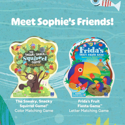 Educational Insights Sophie's Seashell Scramble - Pattern Matching Games for Toddlers 3-5, Preschool Learning Activities, Turn-Taking Board Games for Kids, Toddler Fine Motor Skills Toys