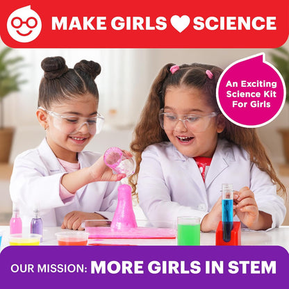 Doctor Jupiter Girls' Science Kit for Kids Ages 8-10-12-14 for 8,9,10+ Year Old Girls | Chemistry Set, STEM Toy Kit with 135+ Experiments | Learning & Educational Projects