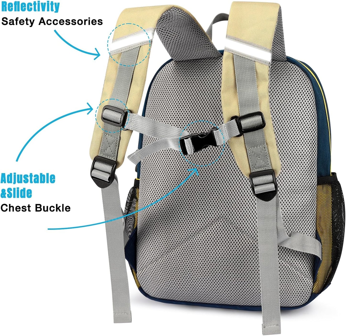 STEAMEDBUN Toddler Backpack Leash for 1-3: Backpack with Leash for Boys Girls - Anti-Lost Harness Backpack for Walking