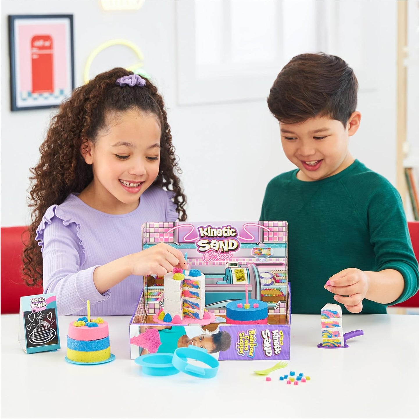 Kinetic Sand, Rainbow Cake Shoppe Playset