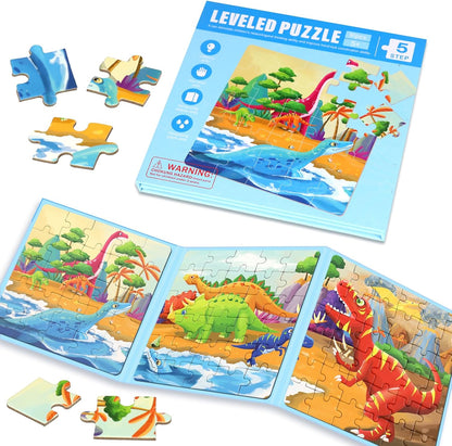 Magnetic Puzzles for Toddlers 1-3, Cartoon Mermaid Magnet 3 in 1 Jigsaw Puzzle, Kids Travel Puzzles Toys, Preschool Learning Toy for Kids 1-8 Year (Mermaid)