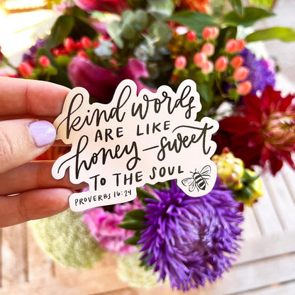 Swaygirls Christian magnet | Religious magnets | Faith fridge magnets | Bible verse quote magnets | Be kind magnet | Kind words are like honey
