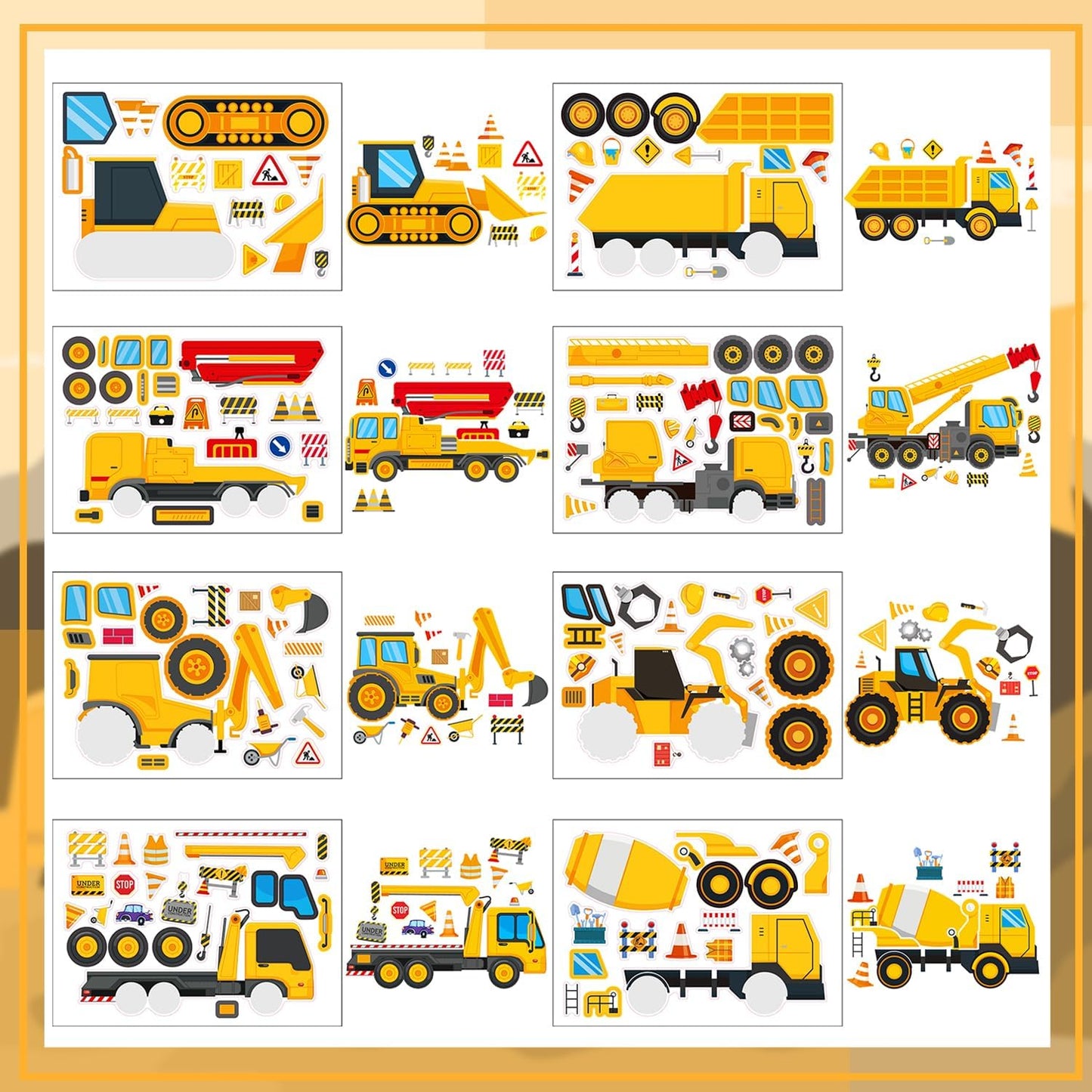 24-Sheet Make Your Own Science Sticker Kit | Microscope, DNA & Scientist Designs - Reusable Educational Decor for Classrooms & Kids Rooms