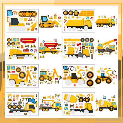 24-Sheet Make Your Own Science Sticker Kit | Microscope, DNA & Scientist Designs - Reusable Educational Decor for Classrooms & Kids Rooms