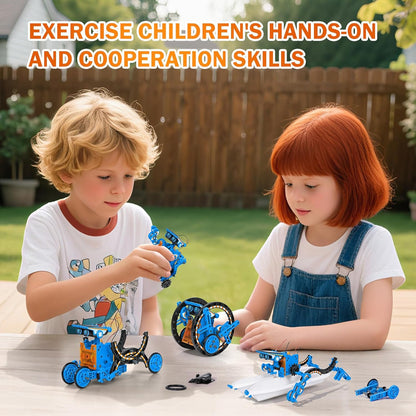 AESGOGO STEM Projects for Kids Ages 8-12, Solar Robot Science Building Kits, Birthday Gifts for 8 9 10 11 12-16 Year Old Boys Girls Teens, Robotics Powered by Sun or Battery(Not Include).