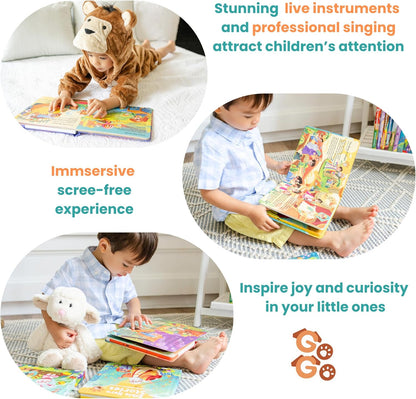 GO GO Bible Story Songs: 10 Toddler Songs, Christian Toys for Toddlers 3-5, Sound Books for Toddlers 1-3