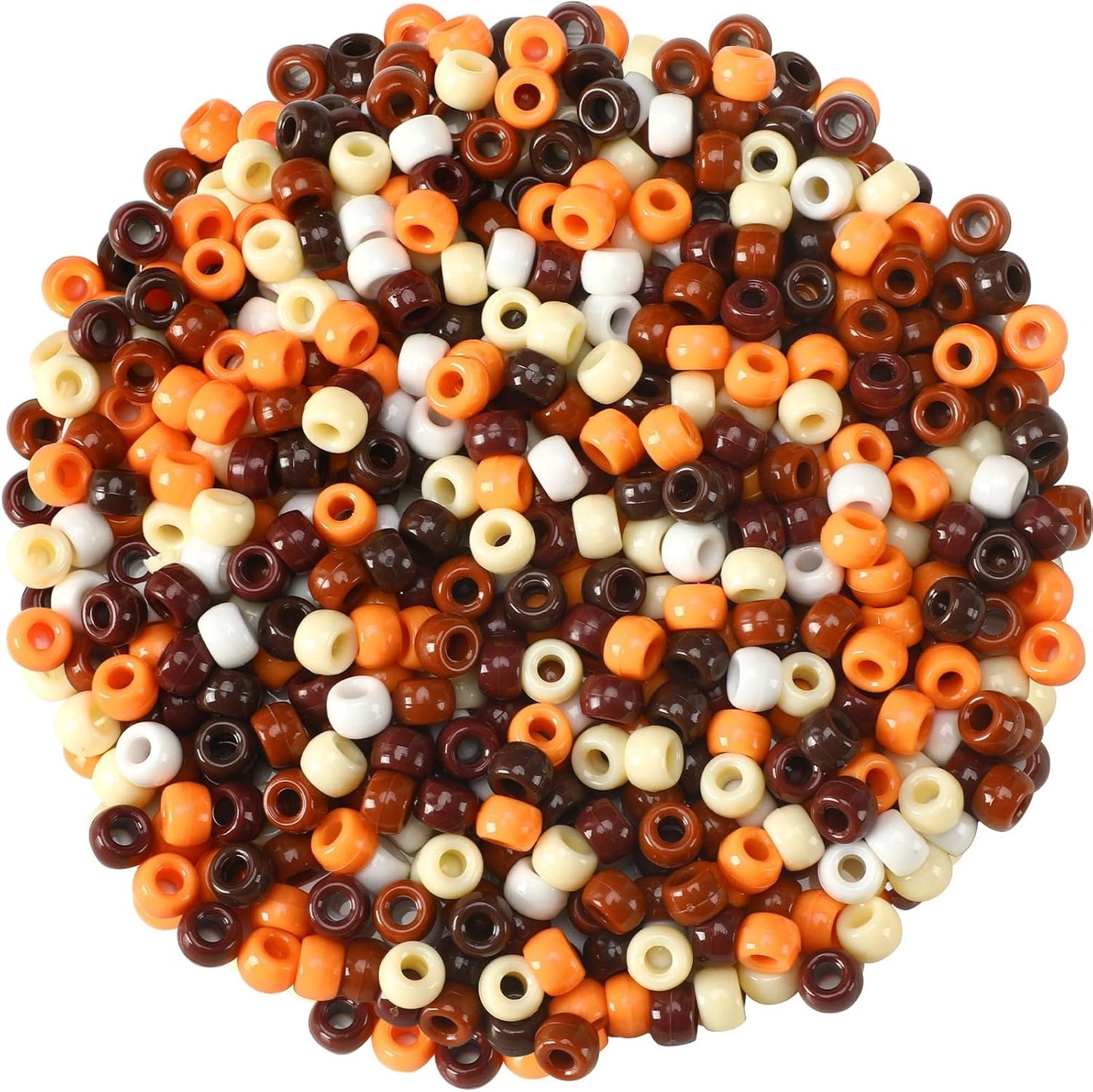 UPINS 1200Pcs Christmas Pony Beads Friendship Plastic Small Hair Beads Red Green White Pony Beads for Necklace Supplies (Christmas)