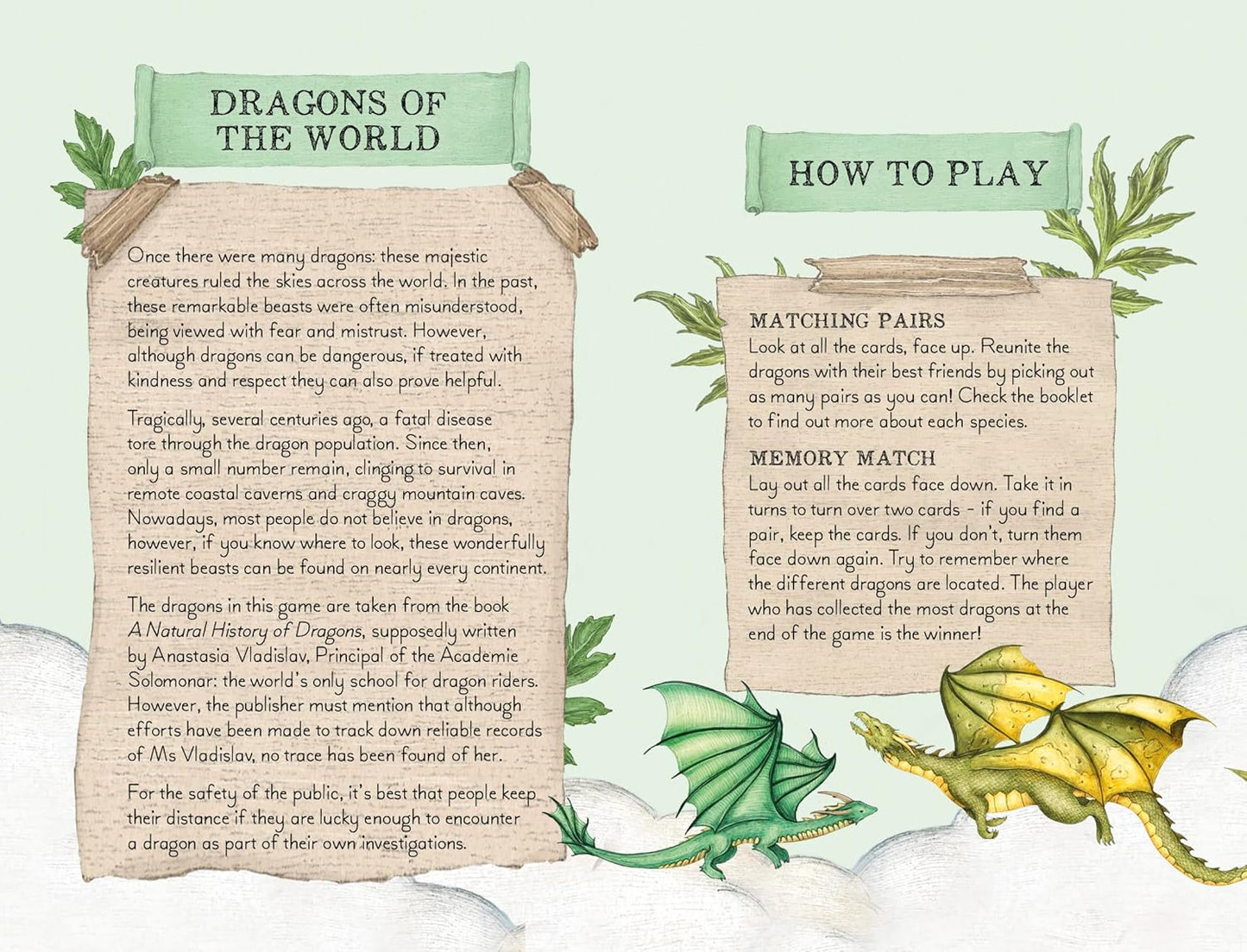 Discover the Dragons: A Memory Game (Folklore Field Guides)