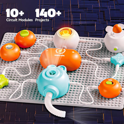 Science Kits for Kids - STEM Kits for Kids, Electronics Exploration Kit, Over 420 Projects, 35 Circuit Parts, STEM Educational Toy Gifts for Kid Boys Girls Ages 3 4 5 6 7 8 9 10 11 12