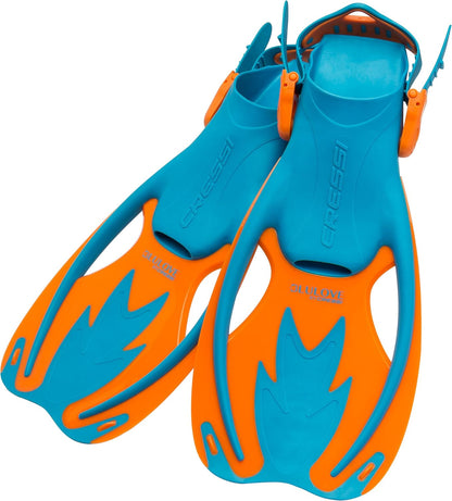 Cressi Junior Snorkel Kit for Kids Ages 3 to 8 - Mask + Dry Snorkel + Adjustable Fins + Net Bag – Rocks Kids Set