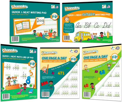 Dry Erase Number & Alphabet Flashcards for Kids Ages 3-5, 10 Numbers & 26 Visual ABC Flash Cards, Homeschool Learning Supplies, Summer School & After School Teaching Supplies for Handwriting Practice