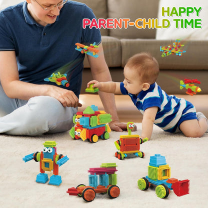 Contixo STEM Building Toys - 110 pcs Marble 3D Magnetic Run Tiles Learning Stacking Educational Building Blocks Set, Creativity Beyond Imagination, Inspirational, Recreational Toy for Kids